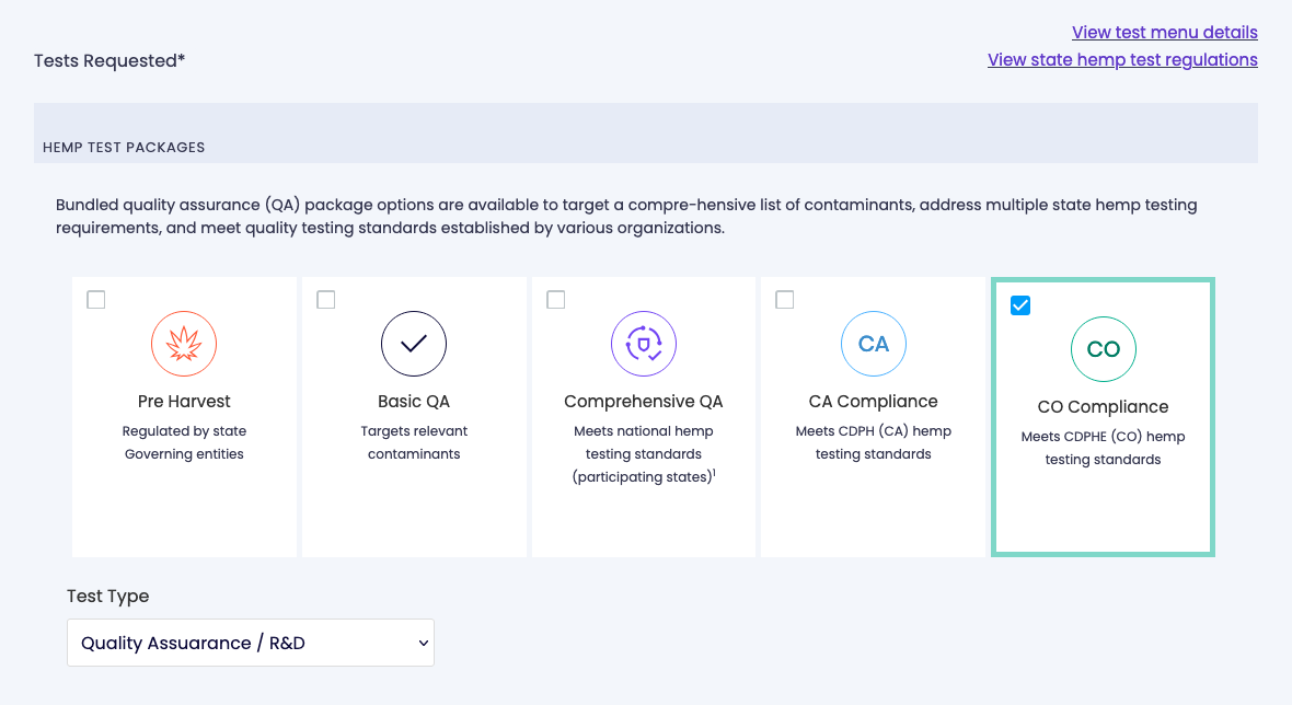 SC Labs CSP Updated Sample Submission page - Detail 3